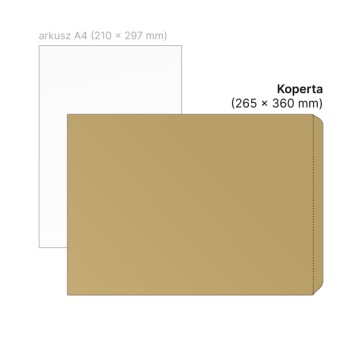 Koperta ochronna HK NC KOPERTY sumo kol. brązowy papier 265 x 360mm 50 szt. [88633020]