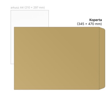 Koperta ochronna HK NC KOPERTY sumo kol. brązowy papier 345 x 470mm 50 szt. [88833020]