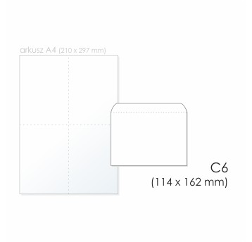 Koperta ozdobna C6 NK GALERIA PAPIERU kol. przezroczysty papier 114 x 162mm 120g 10 szt. [280214]
