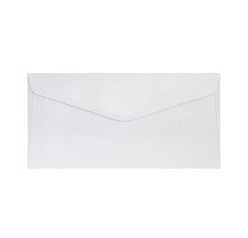 Koperta ozdobna DL HK GALERIA PAPIERU Pearl kol. diamentowa biel papier 110 x 220mm 150g 10 szt. [280139]
