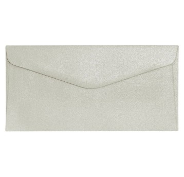Koperta ozdobna DL HK GALERIA PAPIERU Pearl kol. jasnosrebrny papier 110 x 220mm 150g 10 szt. [280140]