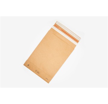 Koperta rozszerzana B4 HK BONG E-Green kol. brązowy papier 250 x 350 x 50mm 110g podwójny pasek 1 szt. [69113]