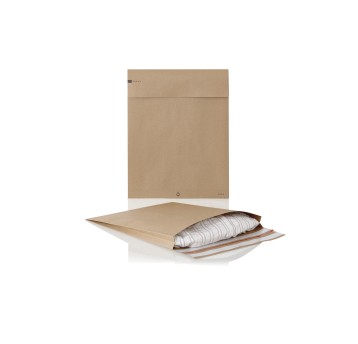 Koperta rozszerzana M/VB HK BONG E-Green kol. brązowy papier 350 x 450 x 80mm 110g podwójny pasek szpic ; 200 szt. [69139]