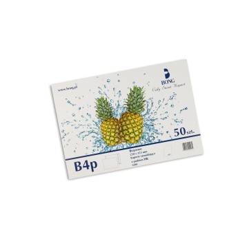 Koperta uniwersalna B4 HK BONG kol. brązowy papier 250 x 353mm 100g foliowana 50 szt. [2280-50]