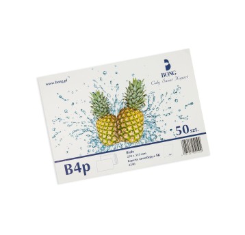 Koperta uniwersalna B4 SK BONG kol. biały papier 250 x 353mm 100g foliowana 50 szt. [2240-50]