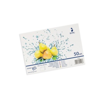 Koperta uniwersalna B5 HK BONG kol. biały papier 176 x 250mm 90g foliowana 50 szt. [2258-50]