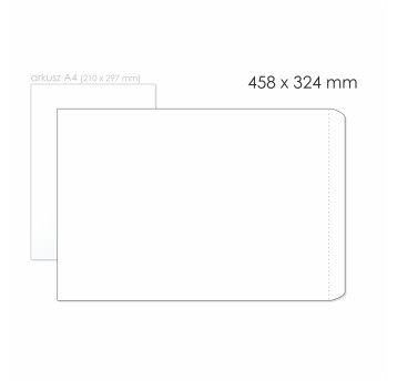 Koperta uniwersalna C3 HK BONG kol. biały papier 458 x 324mm 90g foliowana 50 szt. [9251-50]