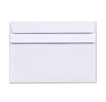 Koperta uniwersalna C6 SK NC KOPERTY kol. biały papier 114 x 162mm 90g foliowana 50 szt.