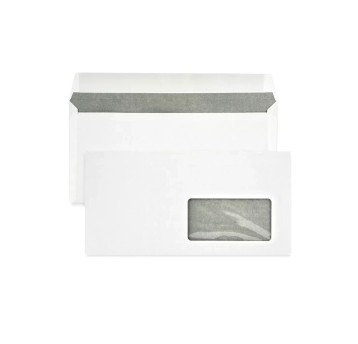 Koperta uniwersalna DL HK BONG kol. biały papier 110 x 220mm 80g okno prawe 45 x 90mm 1000 szt. [2252]