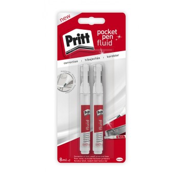 Korektor w piórze PRITT metalowa końcówka 2x8ml blister [HEPR2754089]
