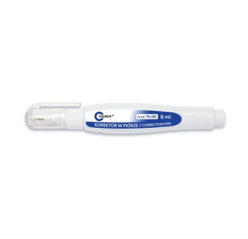 Korektor w piórze TAURUS TK-208 8ml z metalową końcówką [TT00284]