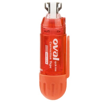 Korektor w taśmie OVAL QCR-506 5mm x 6m stojący z klipem + wkład [160-2180]
