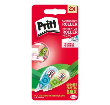 Korektor w taśmie PRITT micro roller 5mm x 6m myszka 2 szt blister [HEPR2747258]
