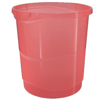 Kosz na śmieci 14L ESSELTE Colour Breeze plastik kol. koralowy [628461]