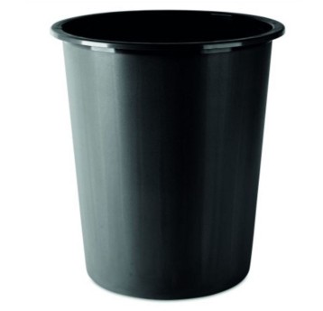 Kosz na śmieci pełny 14L DONAU plastik kol. czarny [D305-1]