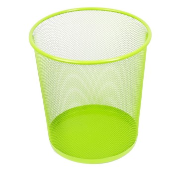 Kosz na śmieci siatka 12L LEVIATAN metal kol. limonka [009994]