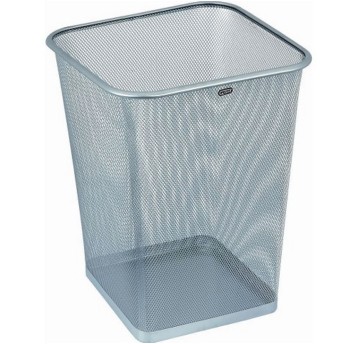 Kosz na śmieci siatka 18L GRAND metal kol. srebrny [GR017]