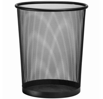 Kosz na śmieci siatka 19L D.RECT metal kol. czarny [009151]