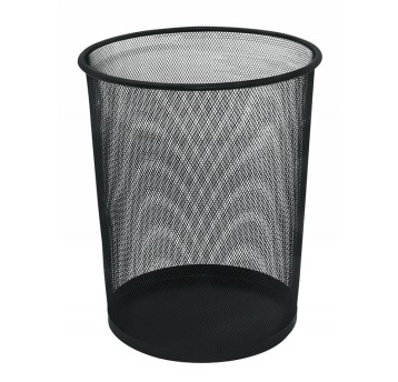 Kosz na śmieci siatka 19L Q-CONNECT metal kol. czarny [KF00871]