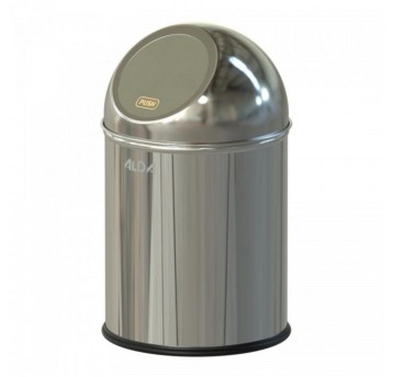 Kosz na śmieci uchylny 8L ALDA metal kol. srebrny