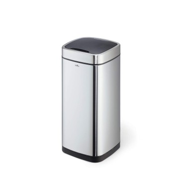 Kosz na śmieci uchylny z czujnikiem ruchu 35L DURABLE metal kol. srebrny [342323]