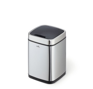 Kosz na śmieci uchylny z czujnikiem ruchu 6L DURABLE metal kol. srebrny [342023]