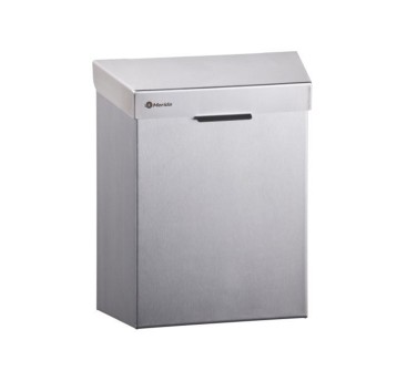 Kosz na śmieci z pokrywą 4,5L MERIDA metal kol. szary [KSM301]