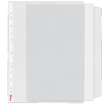 Koszulki na dokumenty groszkowe A4 10 szt. ESSELTE 90mic z klapką [17939]