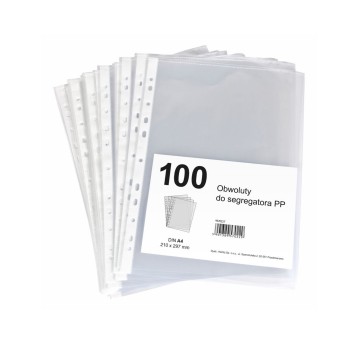 Koszulki na dokumenty groszkowe A4 100 szt. HERLITZ 40mic TECA [300022641]