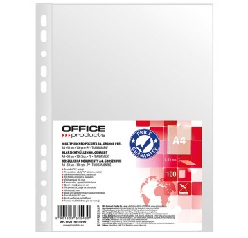 Koszulki na dokumenty groszkowe A4 100 szt. OFFICE PRODUCTS 50mic [21141415-90]