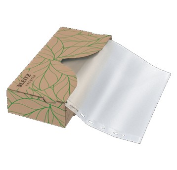 Koszulki na dokumenty groszkowe A4 40 szt. LEITZ 70mic Recycle, w kartoniku [40220003]