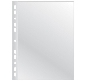 Koszulki na dokumenty groszkowe A4 50 szt. Q-CONNECT 75mic poszerzane [KF11191]