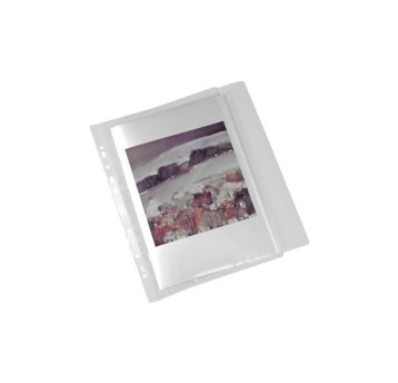 Koszulki na dokumenty groszkowe A5 25 szt. BIURFOL zawieszana z klapką boczną [OF-52-01]