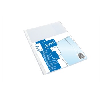Koszulki na dokumenty groszkowe B4 1 szt. BANTEX 120mic z klapką [100550133]