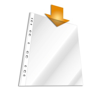 Koszulki na dokumenty krystaliczne A4 100 szt. DURABLE 50mic w pudełku [266819]