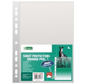 Koszulki na katalogi groszkowe maxi A4 50 szt. D.RECT 90mic [110426]