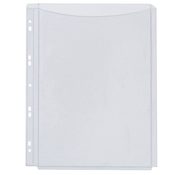 Koszulki na katalogi krystaliczne A4 5 szt. Q-CONNECT 180mic poszerzana [KF00138]