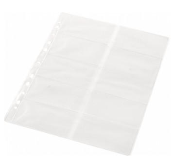 Koszulki na wizytówki groszkowe A4 1 szt. PANTA PLAST na 20 wizytówek [0311-0003-00]