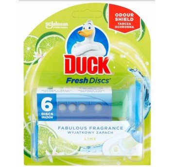 Krążek żelowy do WC DUCK Fresh Discs Lime limonkowy 36ml do 600 spłukań [1080718]