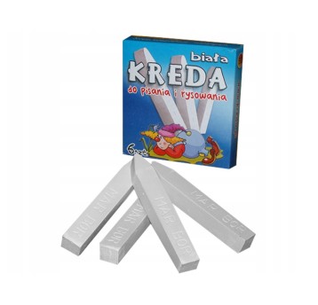 Kreda szkolna MARBOR kol. biały 6 lasek [B2]