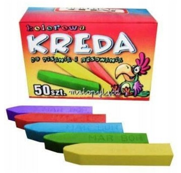 Kreda szkolna Marbor wielokolorowy 50 lasek [B5]