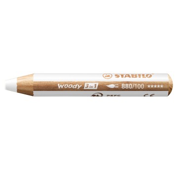 Kredka ołówkowa STABILO WOODY 3 w 1 1 szt. biała [880/100]