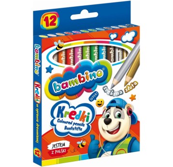 Kredki ołówkowe BAMBINO JUMBO kpl. 12 kol. [32537]