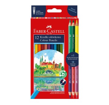 Kredki ołówkowe FABER-CASTELL Zamek Wawel kpl. 12 kol. [201480FC]