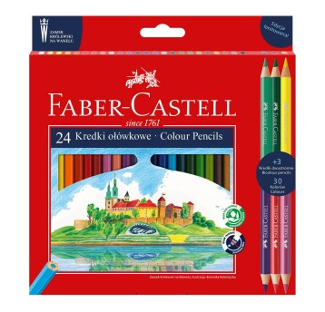 Kredki ołówkowe FABER-CASTELL Zamek Wawel kpl. 24 kol. [201481FC]