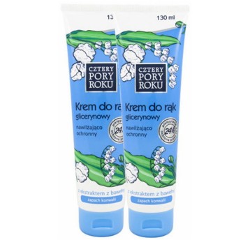 Krem do rąk glicerynowy CZTERY PORY ROKU z bawełną 130ml ochronny [HG-006100]