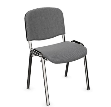 Krzesło konferencyjne NOWY STYL ISO CHROME tkanina podstawowa kol. szary C73 [ISO 4L-CR C73 GB]