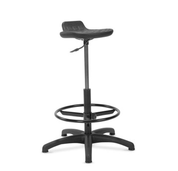 Krzesło specjalistyczne NOWY STYL WORKER RB-BL WORKER RB-BL tworzywo sztuczne kol. czarny ring base, stopki [RB-BL TS02 PST45-BL GB]