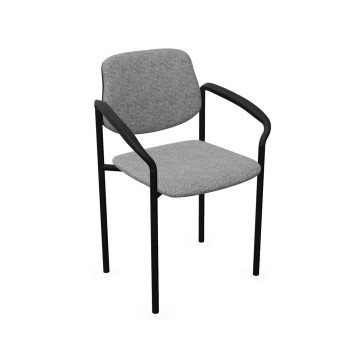 Krzesło stacjonarne NOWY STYL ARM CHROME tkanina podstawowa kol. szary C73 [4L-ARM-CR C73 GB]