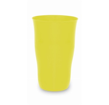 Kubek do napojów tworzywo sztuczne kol. żółty 650ml MINTRA PARTY [99922]